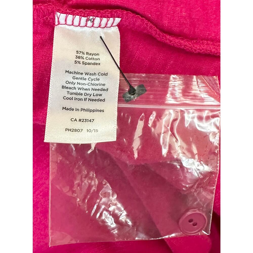 NWOT Talbots Open Draped Cardigan Sweater Fuchsia Pink Size M - Picture 7 of 7